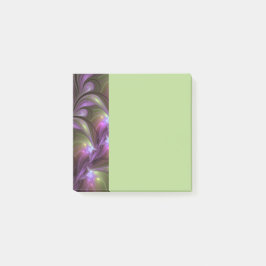 Farbige abstrakte violette lila Khaki-Fraktalkunst Post-it Klebezettel