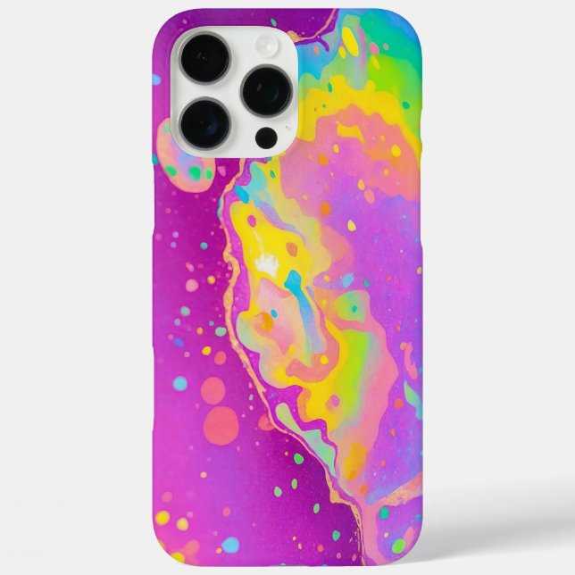 Farbige Abstrakte Wirbel Case-Mate iPhone Hülle (Rückseite)