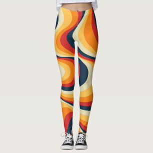 Farbige abstrakte Wirbelgestaltung Leggings