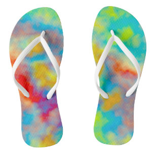 Farbige Abstraktion Flip Flops