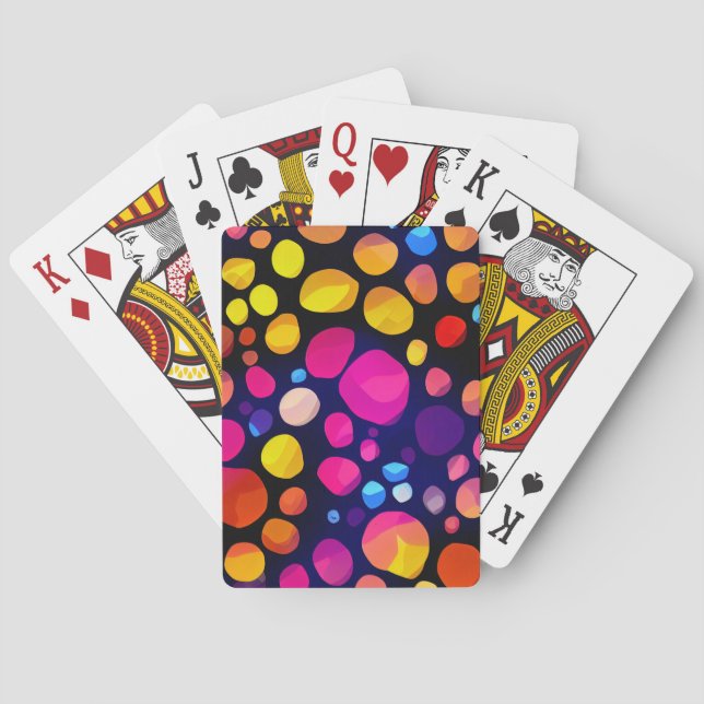 Farbige Abstraktion Spielkarten (Rückseite)