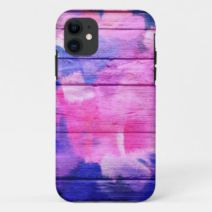 Farbige Acrylmalerei auf Holz #5 Case-Mate iPhone Hülle