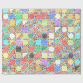 Farbige Acrylmalerei Geschenkpapier
