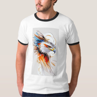 Farbige Adler-Kunst Herren-Ringer-T-Shirt – Arti T-Shirt