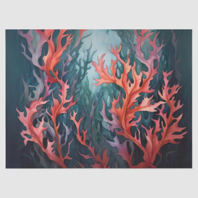 Farbige Algen Seidenpapier (Vorderseite)