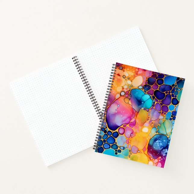 Farbige Alkoholfarbe Aquarellfarben Notizbuch (Innenseite)