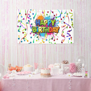 Farbige Alles Gute zum Geburtstag Banner
