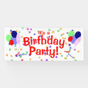 Farbige Alles Gute zum Geburtstag Luftballons Bann Banner