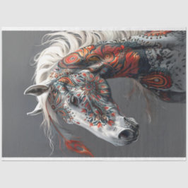 Farbige Amerikanische Ureinwohner-Entfärbung Seidenpapier