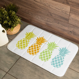 Farbige Ananas Badematte
