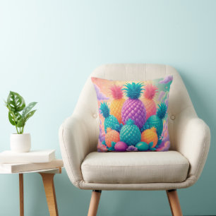 Farbige Ananas Kissen