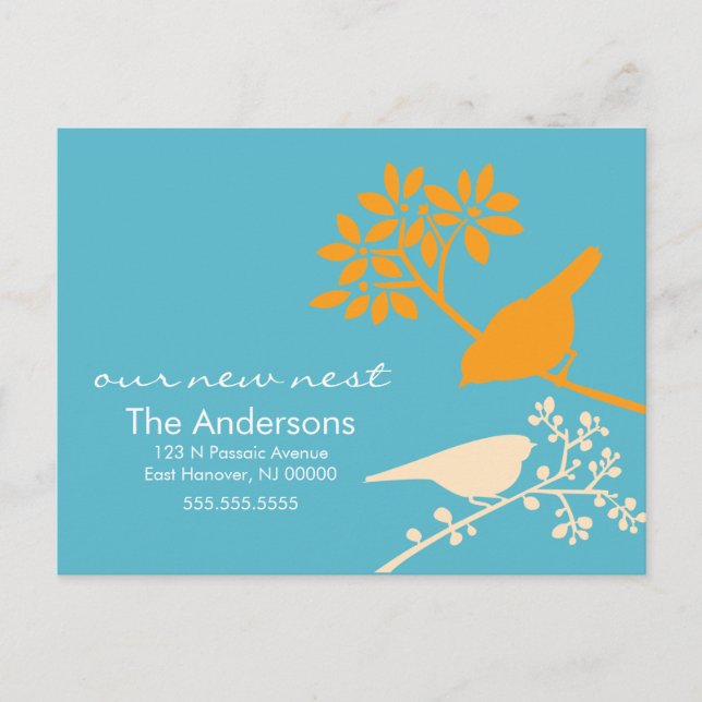 Farbige Ankündigungen zum Vogelzug (Vorderseite)