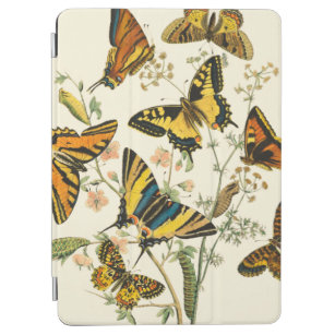 Farbige Ansammlung von Schmetterlingen und Raupen iPad Air Hülle