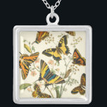Farbige Ansammlung von Schmetterlingen und Raupen Versilberte Kette<br><div class="desc">Wie viel farbiger kannst du bekommen? Diese Ansammlung von Schmetterlingen und Raupen Pop mit Pigment,  die die Augen mit Schönheit angreifen. Jetzt drucken!</div>