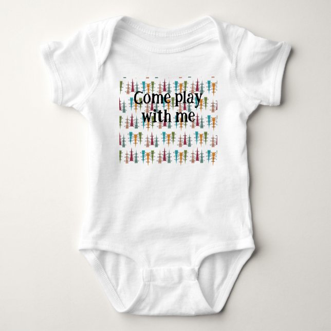 Farbige Antenne Baby Strampler (Vorderseite)