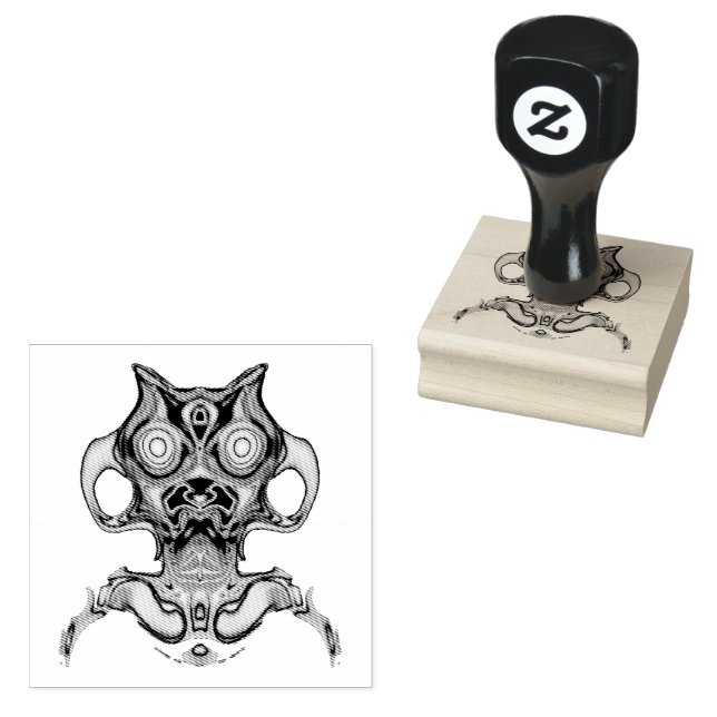 Farbige antike Raumdol v1 Gummistempel (Stempel)