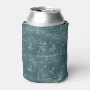 Farbige Aquamarine Schrift Vintag Dosenkühler