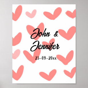 Farbige Aquarell-Abstrakt-Add-Name-Text Poster