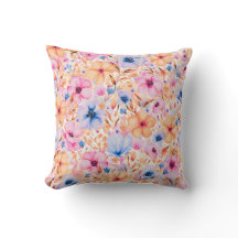 Farbige Aquarell-Wildblumen Blumenmuster