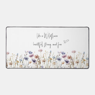 Farbige Aquarell-Wildblumen-Schreibtischunterlage Schreibtischunterlage