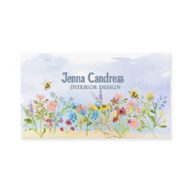 Farbige Aquarell-Wildblumen