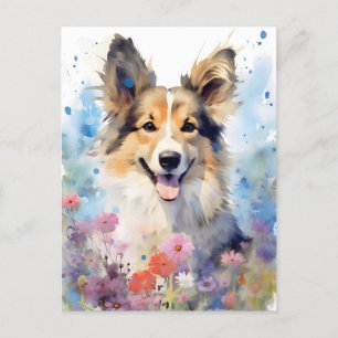 Farbige Aquarellbilder Postkarte