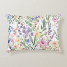 Farbige Aquarellblumen