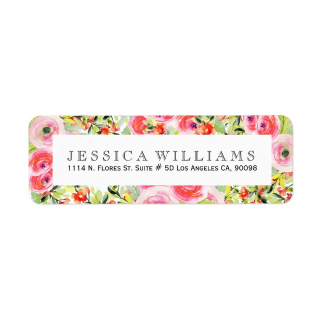 Farbige Aquarellfarben-Blume (Vorne)