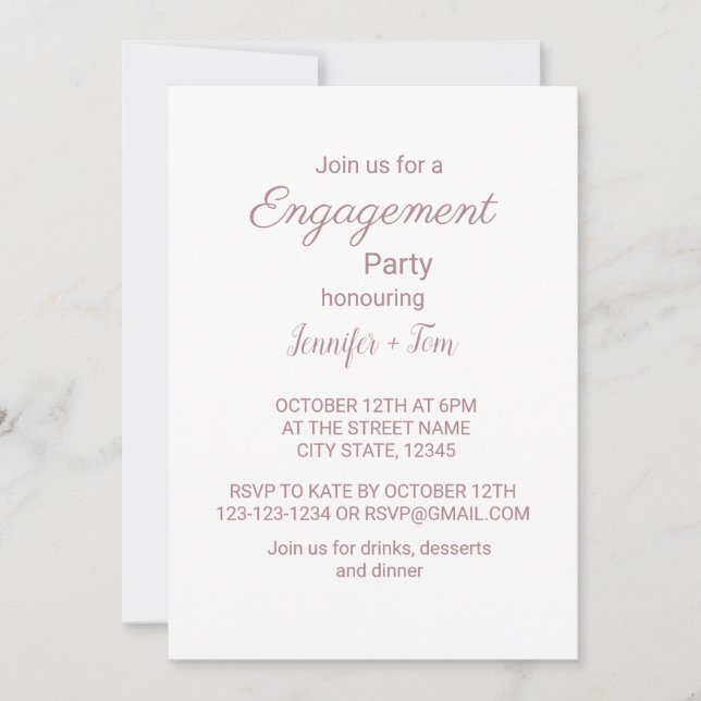 Farbige Aquarellfarben hinzufügen Ihren Namen Text Einladung (Vorderseite)