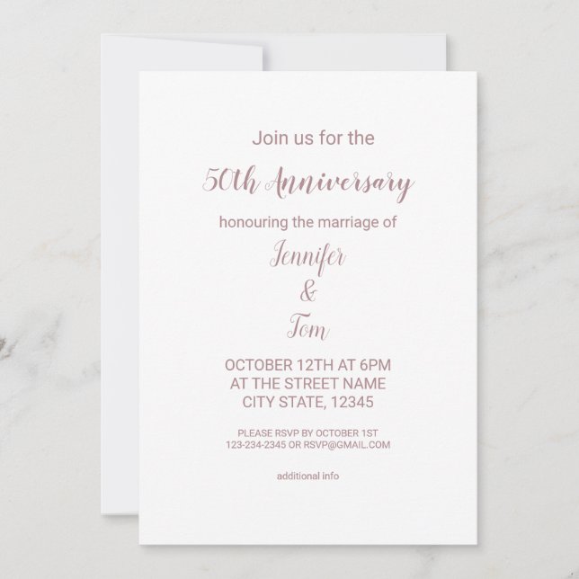 Farbige Aquarellfarben hinzufügen Ihren Namen Text Einladung (Vorderseite)