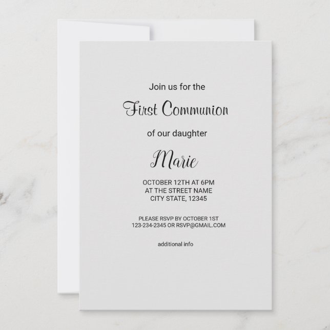 Farbige Aquarellfarben hinzufügen Ihren Namen Text Einladung (Vorderseite)