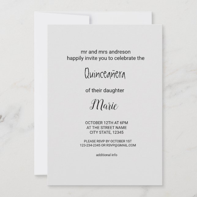 Farbige Aquarellfarben hinzufügen Ihren Namen Text Einladung (Vorderseite)