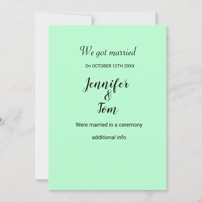 Farbige Aquarellfarben hinzufügen Ihren Namen Text Einladung (Vorderseite)