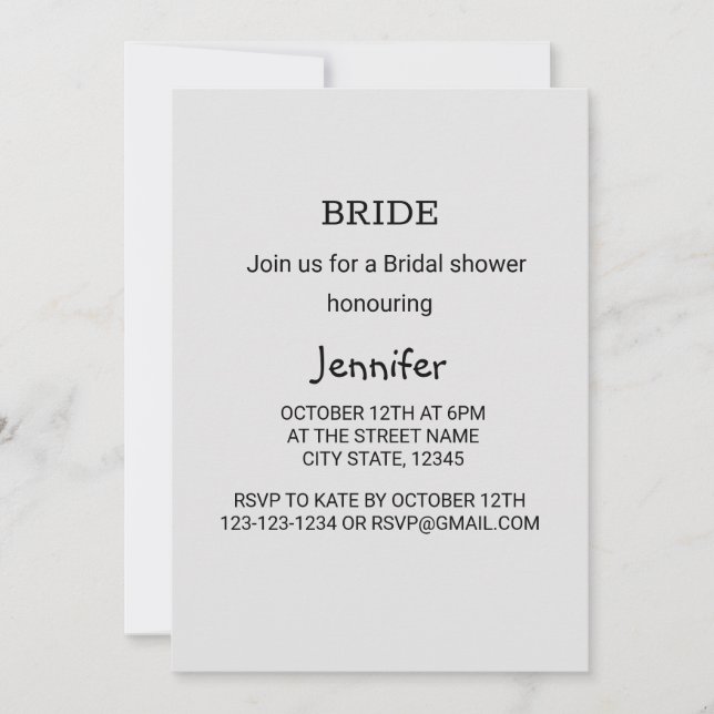 Farbige Aquarellfarben hinzufügen Ihren Namen Text Einladung (Vorderseite)