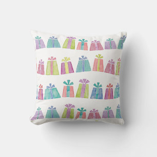 Farbige Aquarellgeschenke/Geschenke Kissen
