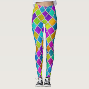 Farbige Aquarellketten jedes Farbgitters Leggings