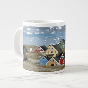 Farbige Architektur der Stadt, Narsaq, Jumbo-Tasse