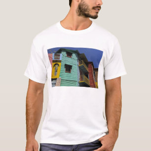 Farbige Architektur des Viertels La Boca T-Shirt