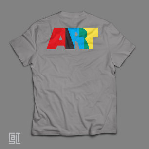 Farbige ART Fette Moderne Typografie-Design  T-Shirt
