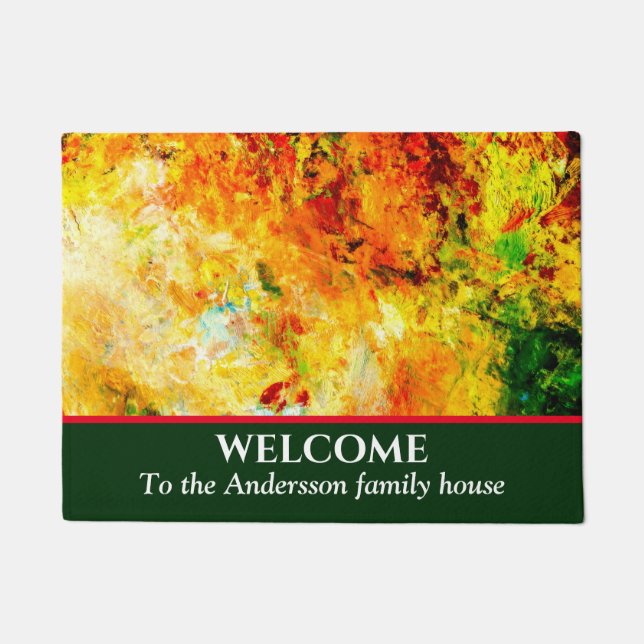 Farbige Artist-Palette Fußmatte (Vorderseite)