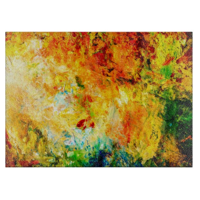 Farbige Artist-Palette Schneidebrett (Vorderseite)