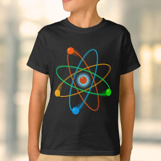 Farbige Atomstruktur Cool Science T-Shirt