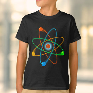 Farbige Atomstruktur Coole Wissenschaft T-Shirt