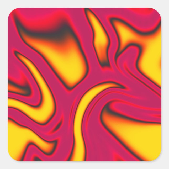 Farbige Aufkleber aus flüssigem Marmor (Vorderseite)