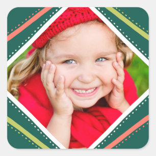 Farbige Aufkleber für das Foto