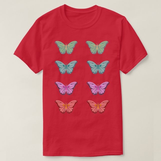 Farbige Aufkleber T-Shirt (Design vorne)