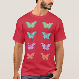 Farbige Aufkleber T-Shirt