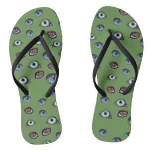 Farbige Augen Flip Flops