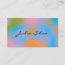Farbige Aura-Gradienten-Holografie-Visitenkarte Visitenkarte