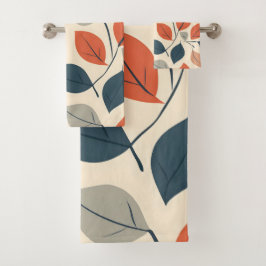 Farbige Autos-Blätter Badhandtuch Set